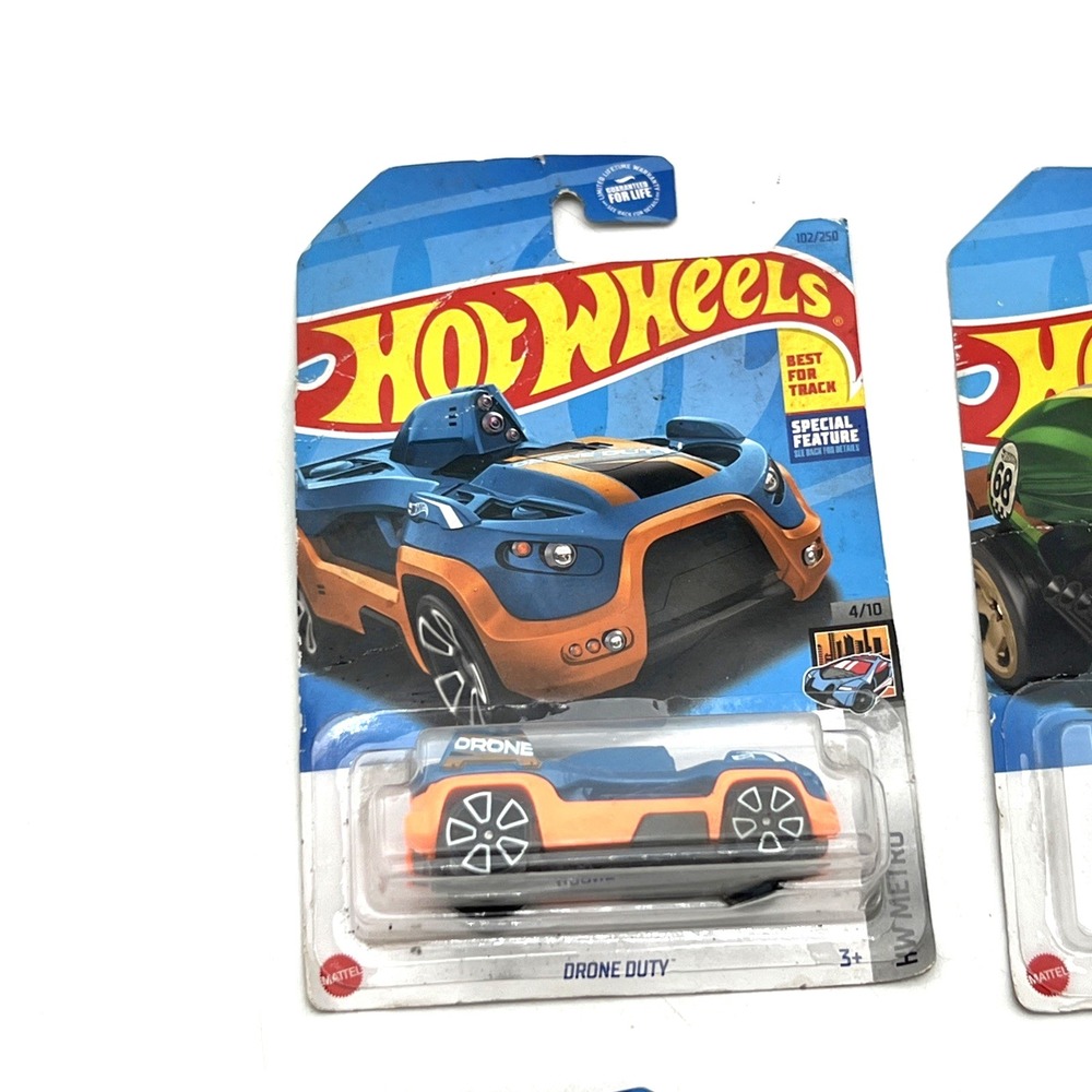 Hot Wheels Lot of 4 New Cars Bone Shaker Brick and Motor Drone Duty Head Gasket - Picture 5 of 6